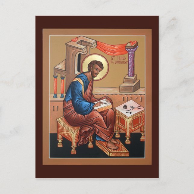 St. Luke, die Evangelistische Gebetskarte Postkarte (Vorderseite)