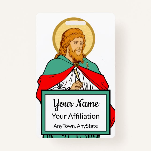 St. Luke, geliebter Arzt (RLS 08; MedVers.) Ausweis (Vorderseite)
