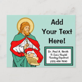 St. Luke, geliebter Arzt (RLS 08; MedVers.) Postkarte