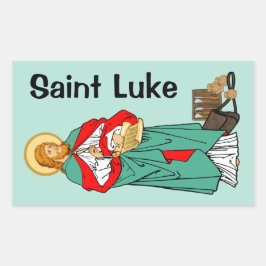 St. Luke, geliebter Arzt (RLS 08; MedVers.) Rechteckiger Aufkleber