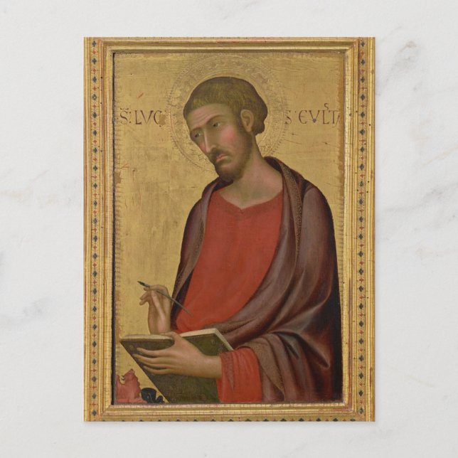 St. Luke Orthodox Christliches Symbol Postkarte (Vorderseite)