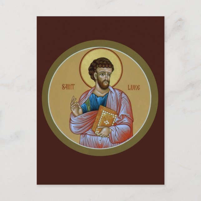 St. Luke Prayer Card Postkarte (Vorderseite)