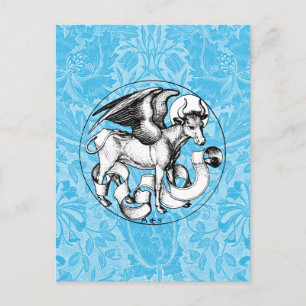 St. Luke's Emblem Winged Bull Postkarte