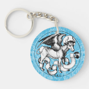 St. Luke's Emblem Winged Bull Schlüsselanhänger