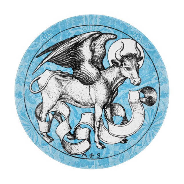 St. Luke's Emblem Winged Bull Schneidebrett (Vorderseite)