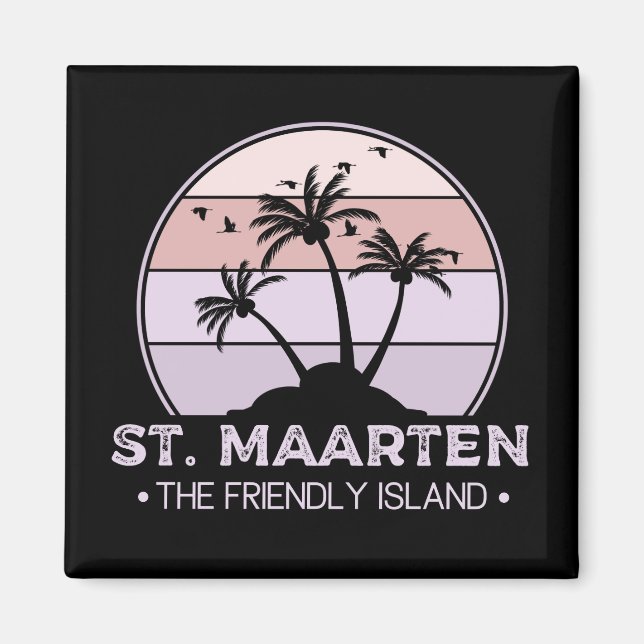 St. Maarten Das freundliche Retro der Insel Sint M Magnet (Vorne)