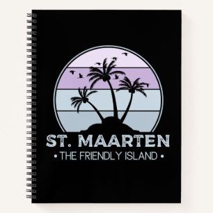 St. Maarten Das freundliche Retro der Insel Sint M Notizbuch