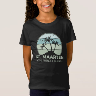 St. Maarten Das freundliche Retro der Insel Sint M T-Shirt