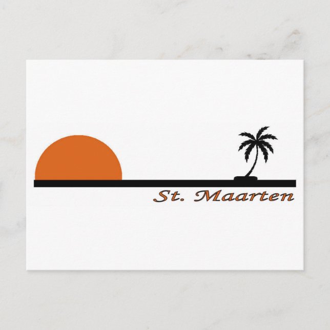 St. Maarten Postkarte (Vorderseite)