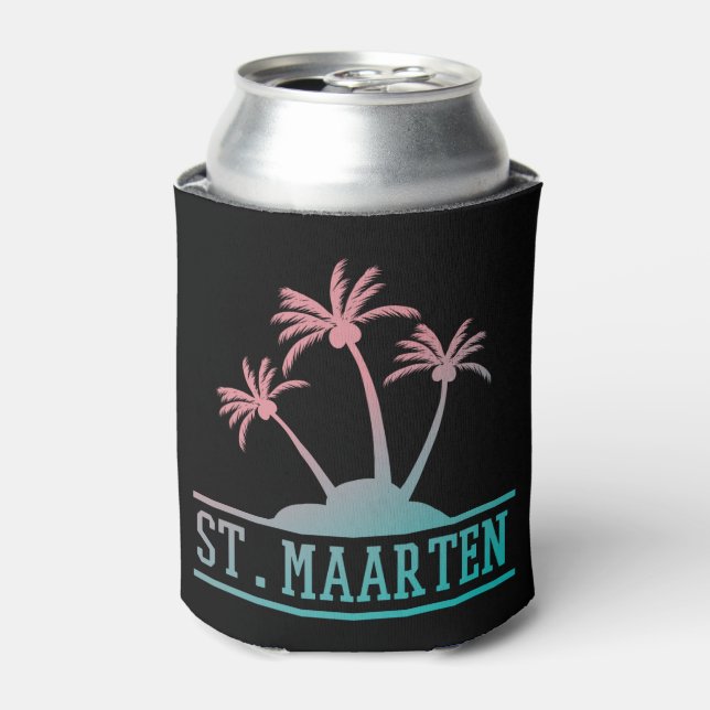 St. Maarten | Sint Martin Gradient Dosenkühler (Kanne Vorderseite)