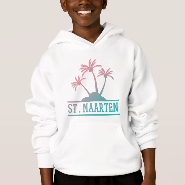 St. Maarten | Sint Martin Gradient Hoodie (Vorderseite)