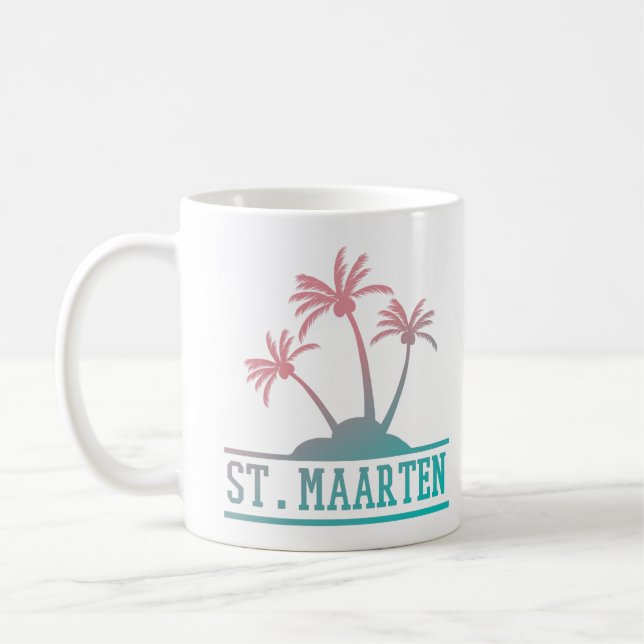 St. Maarten | Sint Martin Gradient Kaffeetasse (Links)