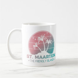 St. Maarten | Sint Martin Retro Gradient Kaffeetasse