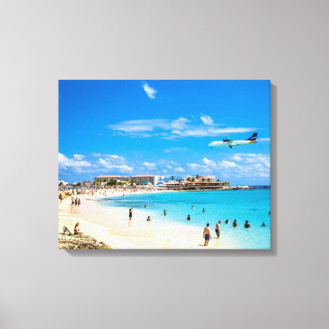 St Maarten Sommer Leinwanddruck (Vorderseite)