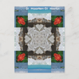 St. Maarten - St. Martin Kaleidoscope Postkarte