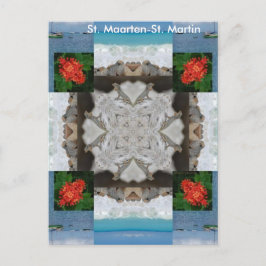 St. Maarten - St. Martin Kaleidoscope Postkarte