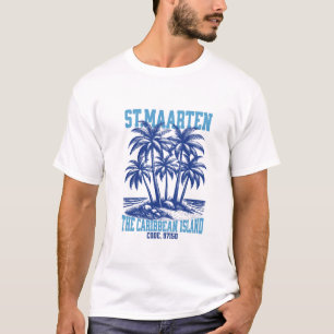 St. Maarten, Tropische Karibikinsel T-Shirt