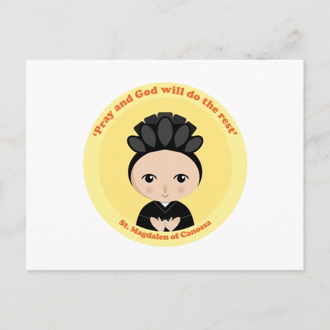 St. Magdalen Canossa Postkarte (Vorderseite)