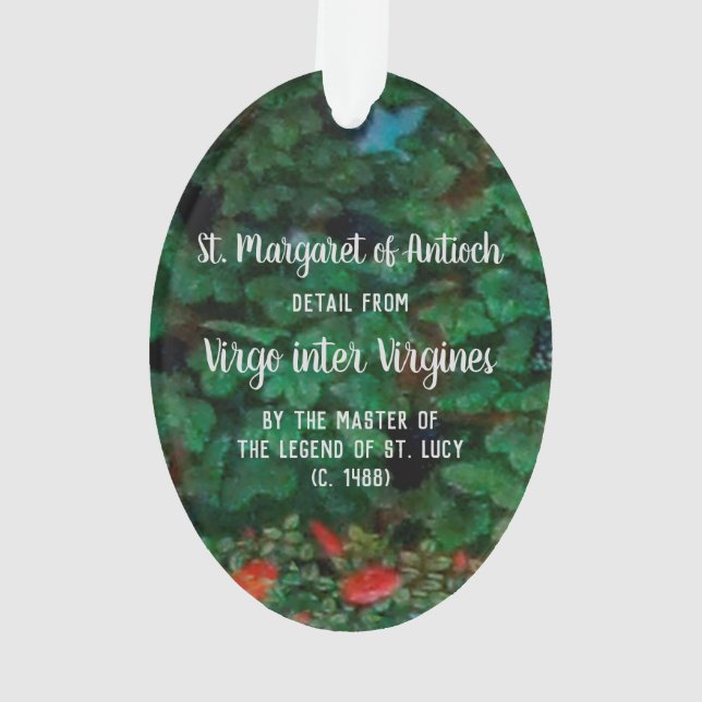 St. Margaret d'Antioche (détail; M 070) Acrylique (dos)