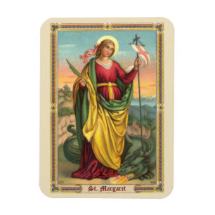 St. Margaret mit dem Banner Drache und Auferstehun Magnet