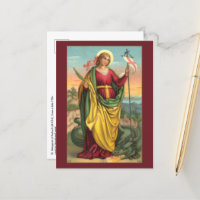 St. Margaret mit dem Banner Drache und Auferstehun