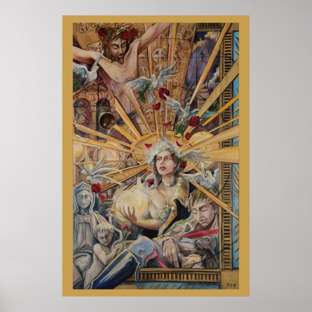 St. Margaret of Cortona by Stan Mullins Poster (Vorne)