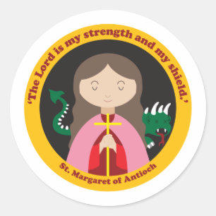 St. Margaret von Antioch Runder Aufkleber