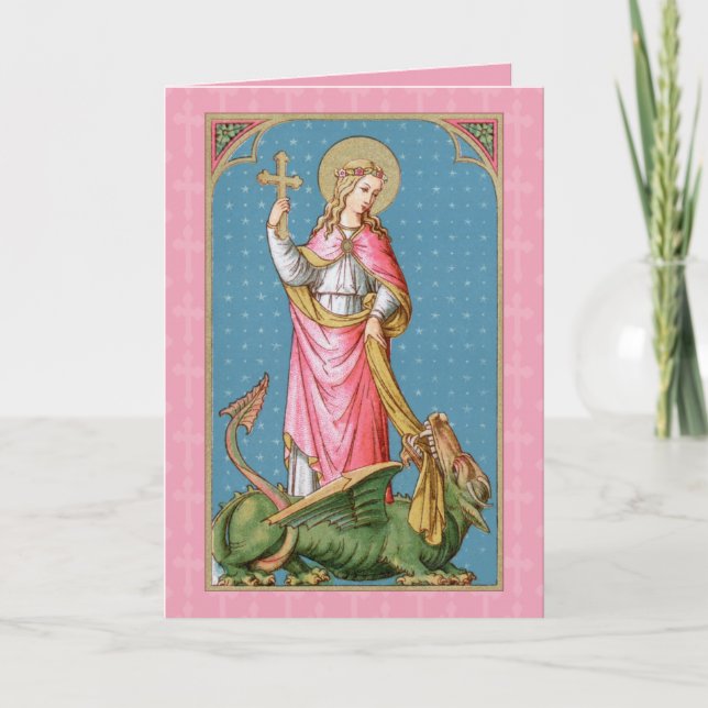 St. Margaret von Antioch (SAU 038) Blank Gruß Karte (Vorderseite)