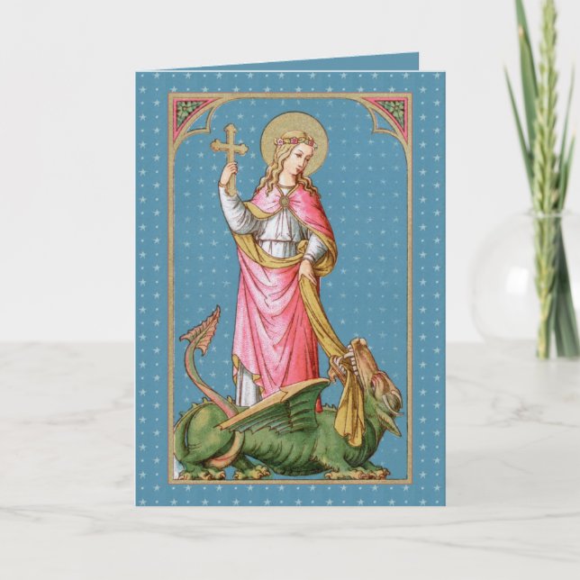 St. Margaret von Antioch (SAU 038) Blank Gruß Karte (Vorderseite)