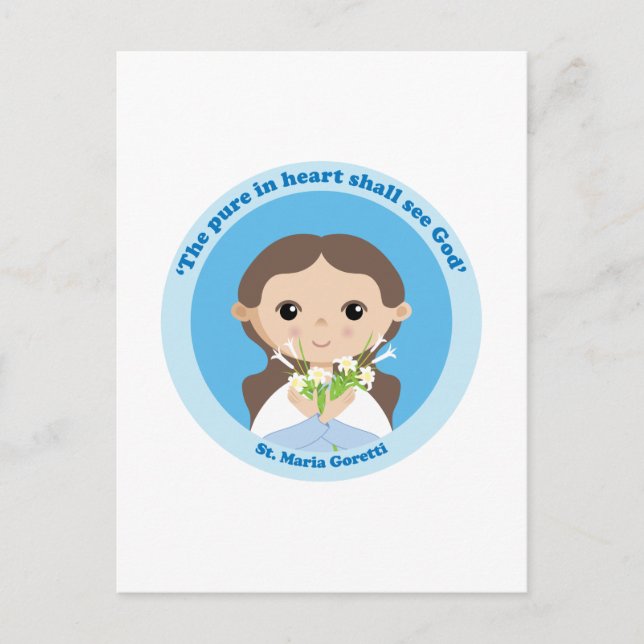St. Maria Goretti Postkarte (Vorderseite)