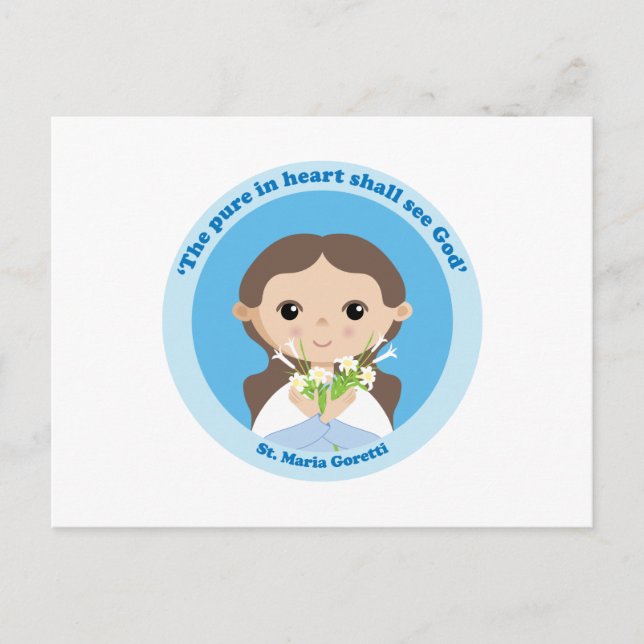 St. Maria Goretti Postkarte (Vorderseite)