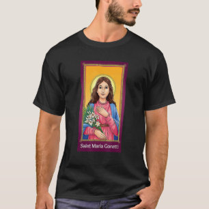 St Maria Goretti Reinheit Katholische Heilige Lily T-Shirt