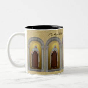 St. Mariam von Jesus Crucified Carmelite Nun Zweifarbige Tasse