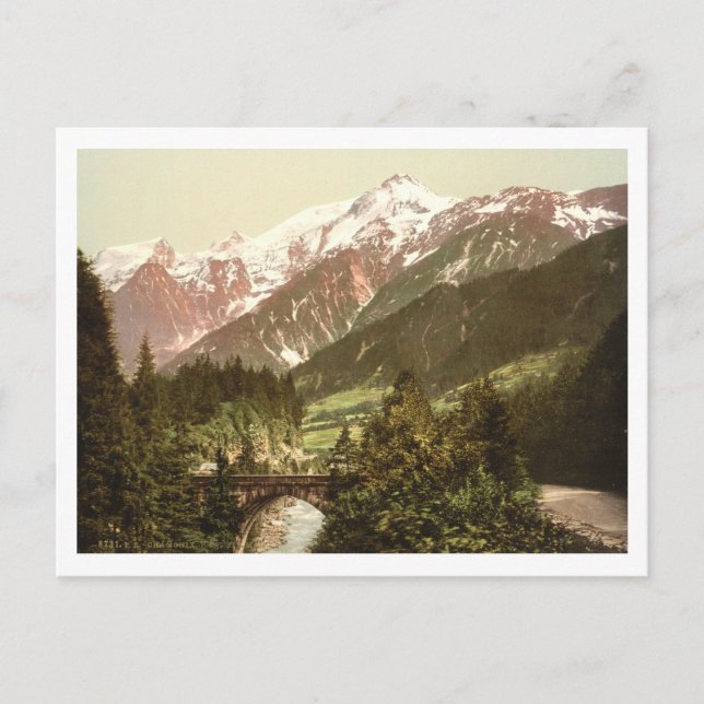 St Marie Bridge, Chamonix Valley, Frankreich Postkarte (Vorderseite)