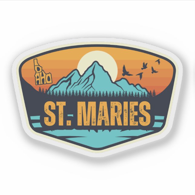 St. Maries, Idaho Aufkleber (Vorderseite)