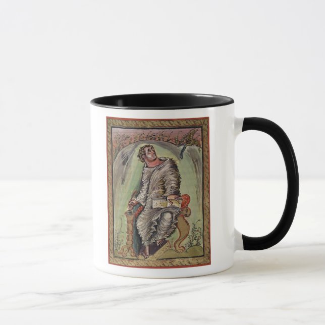 St Mark an seinem Schreibtisch Tasse (Rechts)