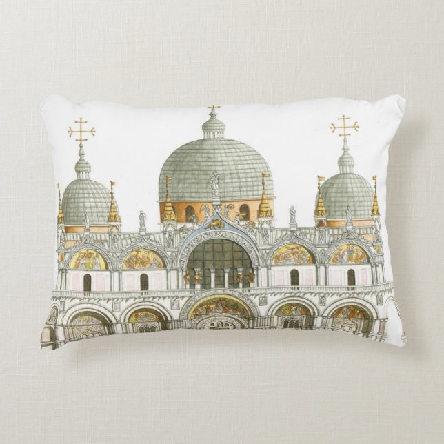 St Mark Basilika. Venedig Italien Dekokissen (Vorderseite)