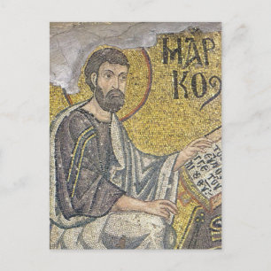 St. Mark Byzantine Mosaic Orthodox Icon Postkarte