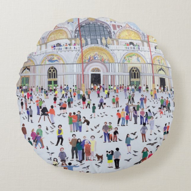 St Mark Venedig 1994 Rundes Kissen (Vorderseite)