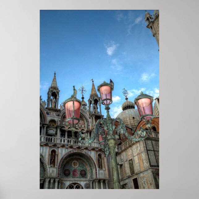 St. Marks and Lamp, Venedig, Italien Poster (Vorne)