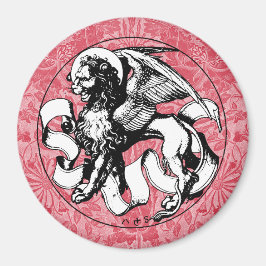St. Mark's Emblem Winged Lion Magnet