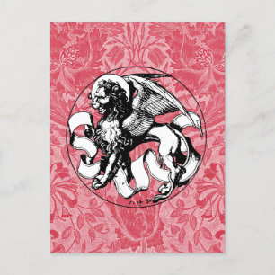 St. Mark's Emblem Winged Lion Postkarte