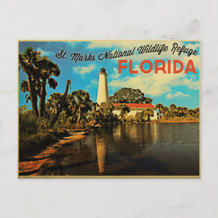 St. Marks Leuchtturm Florida Postkarte