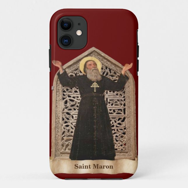 St. Maron, Schirmherr der katholischen Kirche von  Case-Mate iPhone Hülle (Rückseite)