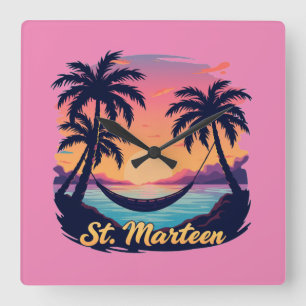 ST.MARTEEN QUADRATISCHE WANDUHR