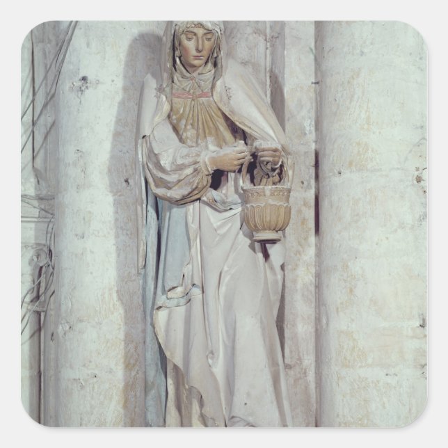 St. Martha Quadratischer Aufkleber (Vorderseite)