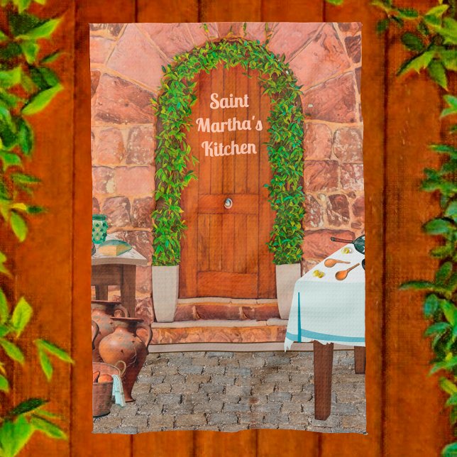 St. Martha von Bethany's Kitchen Geschirrtuch (Von Creator hochgeladen)