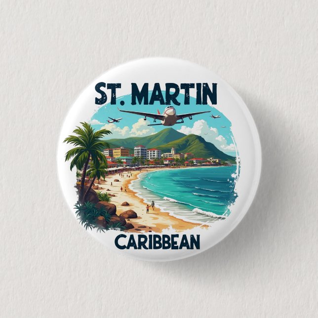 ST. MARTIN CARAIBES BUTTON (Vorderseite)