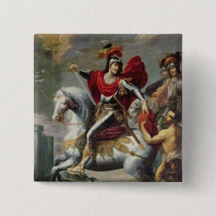 St Martin, das seinen Mantel mit dem Bettler teilt Button