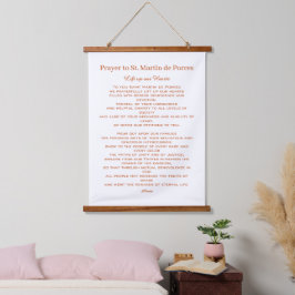 St. Martin de Porres Gebet Racial Harmony Wandteppich Mit Holzrahmen